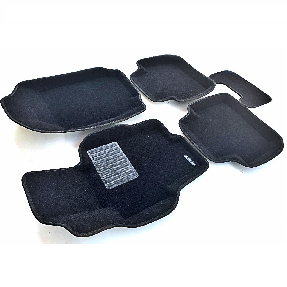 Коврики в салон Honda Accord  2007-2011 Универсал, 3D ткань Euromat LUX, Черный, Арт. EM3D-002601