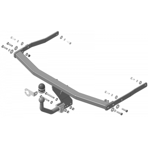 Фаркоп Renault Megane II 2002-2006 Хэтчбэк 5 дв. Оцинкованный шар, V-1.4, 1.5, 1.6, 1.9, 2.0  MOTODOR Арт. 91708-A