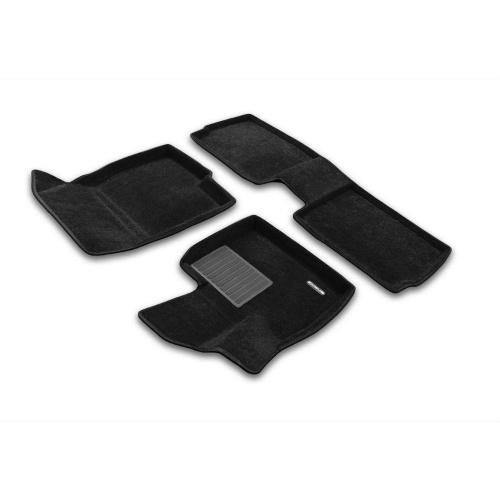Коврики в салон OMODA C7 2024-, 3D ткань Euromat Business, Черный, Арт. EMC3D001462