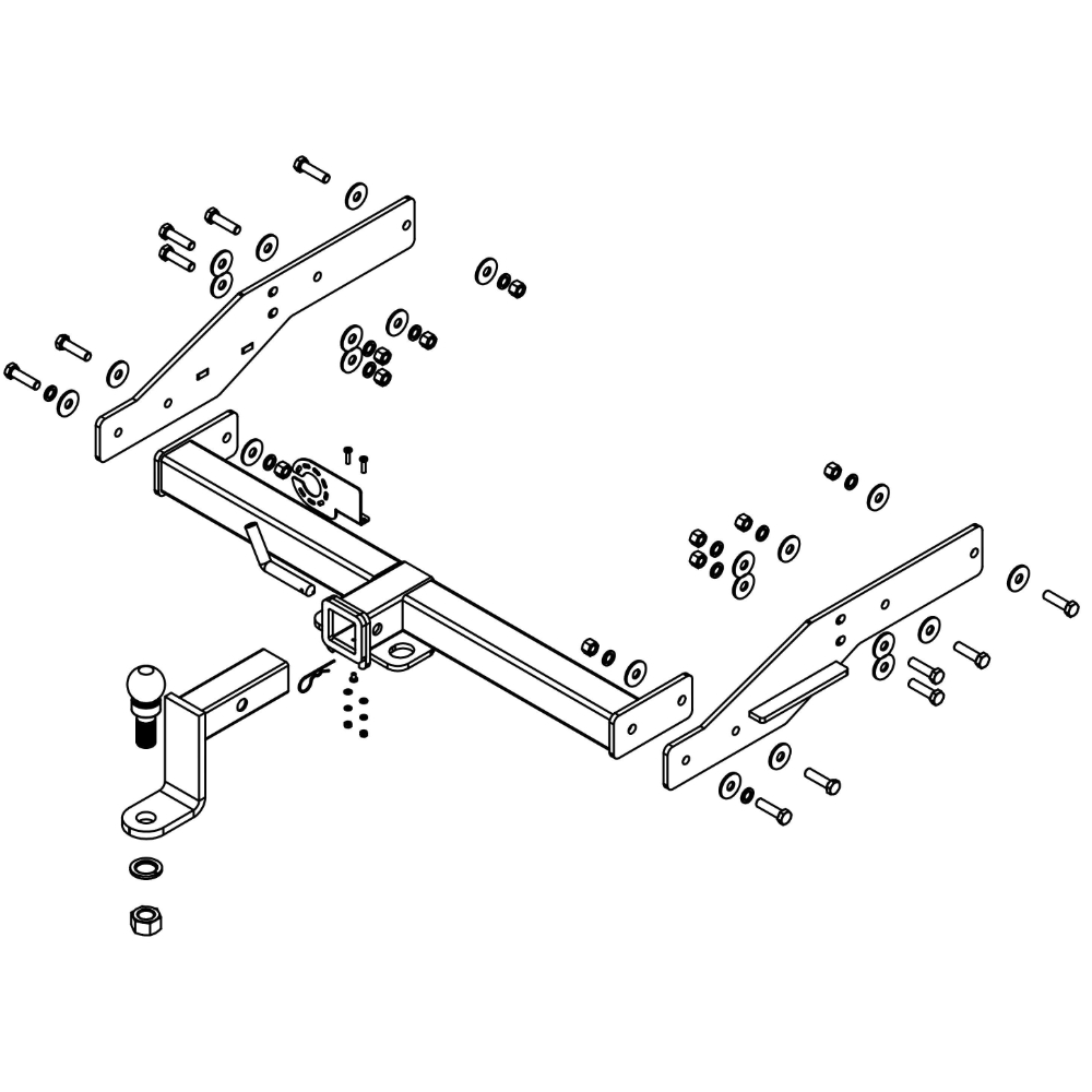 Фаркоп UAZ (УАЗ) Profi 2017- БИЗОН Арт. FA1001E