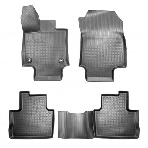 Коврики в салон Toyota RAV4 (XA50) 2018-2024, полиуретан 3D Norplast, Черный, АКПП Арт. NPA11-C88-710