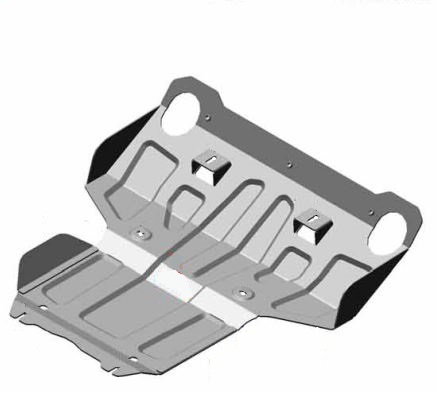 Защита картера двигателя, радиатора Toyota Hilux 2015-2020 V-все Арт. ALF24910st