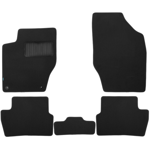 Коврики в салон Citroen C4  2010-2016 Седан, текстильные Klever premium, Черный, Арт. KLEVER03102322110KH