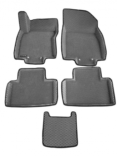 Коврики в салон Nissan X-Trail (T32) 2013-2019, 3D EVA Euromat, Серый, Арт. EM3DEVA003724G