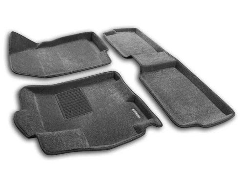 Коврики в салон EXEED   2019-, 3D ткань Euromat Business, Серый, Арт. EMC3D001425G