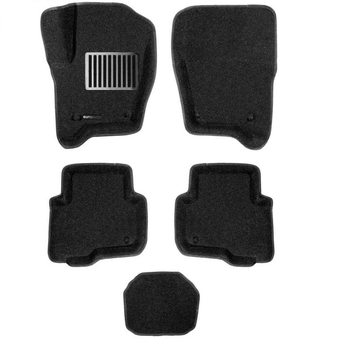 Коврики в салон Land Rover Discovery  (L319) 2004-2009, 3D ткань Euromat Business, Бежевый, Арт. EMC3D-003100T