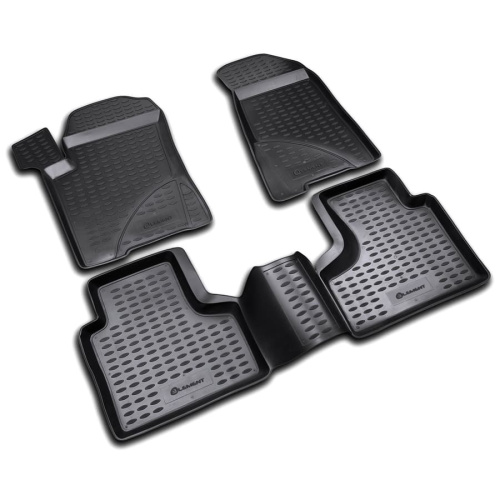 Коврики в салон Chevrolet Niva 2002-2009, полиуретан Element, Черный, Арт. NLC.52.15.210
