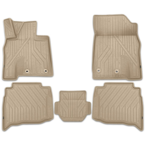 Коврики в салон Lexus   2012-2015 FL1, полиуретан оригинал, Черный, Арт. KZNG3L002KB2