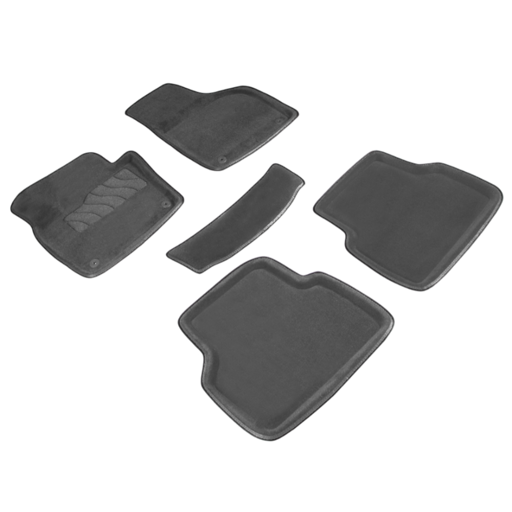 Коврики в салон Volkswagen Tiguan  2007-2011, 3D ткань Seintex , Графит, Арт. 99898