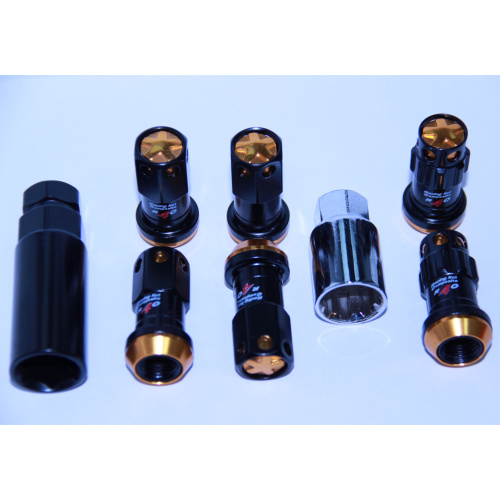 Комплект гаек M12x1.25 Конус h-45мм закрытая, Черный, Спец Ключ, Арт. M882HGD