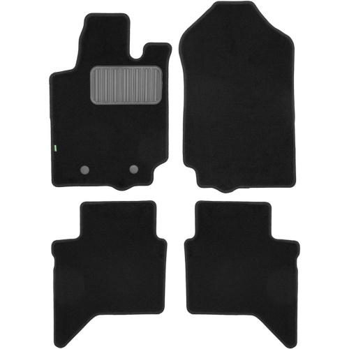 Коврики в салон Ford Ranger (T6) 2011-2015, текстильные Klever standart, Черный, Двойная кабина Арт. KLEVER0201608601210KH