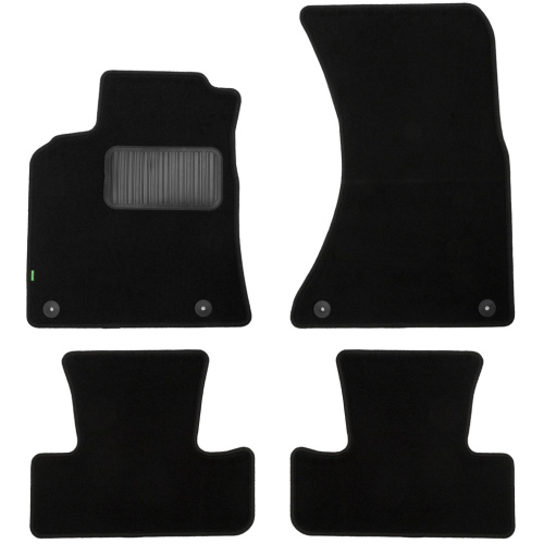 Коврики в салон Audi Q5 (8R) 2008-2012, текстильные Klever standart, Черный, Арт. KLEVER02041501210KH