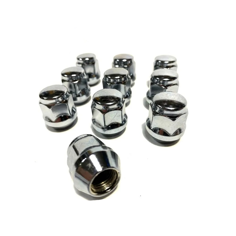 Гайка колеса M12x1.25 Конус h-28мм закрытая, Хром, Ключ 19, Арт. 801144HT