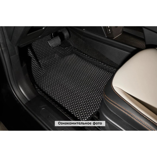 Коврики в салон Toyota Camry (XV70) 2017-2021, 3D EVA Seintex "ромб", Черный, Арт. 318049