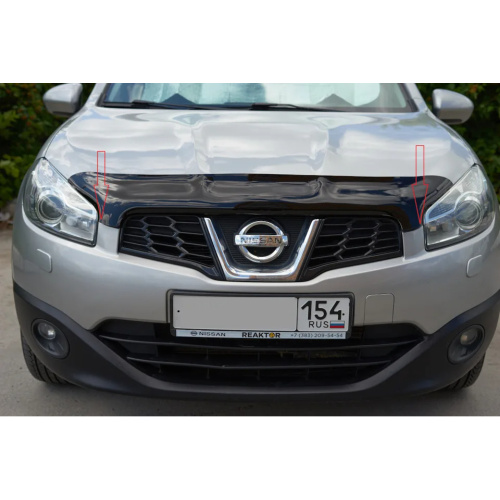Дефлектор капота SIM для Nissan Qashqai, арт.SNIQAS0712