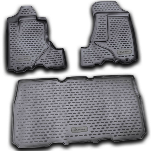 Коврики в салон Honda Element 2002-2006, полиуретан Element, Черный, Арт. NLC.18.17.210