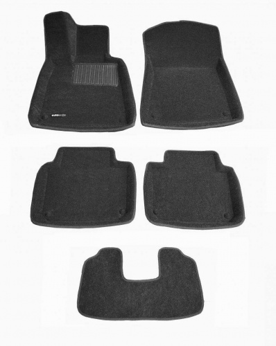 Коврики в салон Lexus GS  2011-2015, 3D ткань Euromat Business, Черный, Арт. EMC3D003215