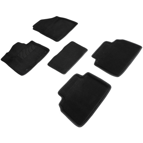 Коврики в салон Hyundai Tucson (NX4) 2020-, 3D ткань Seintex , Черный, Арт. 96471