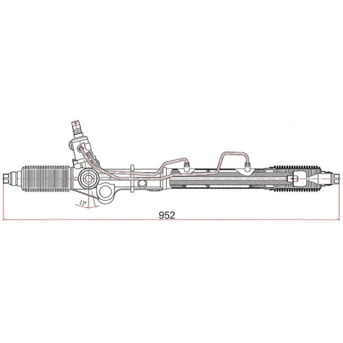 Рейка рулевая  Toyota Land Cruiser Prado (J90) 1996-1999 3 дв. LHD,  Арт. ST4425060022