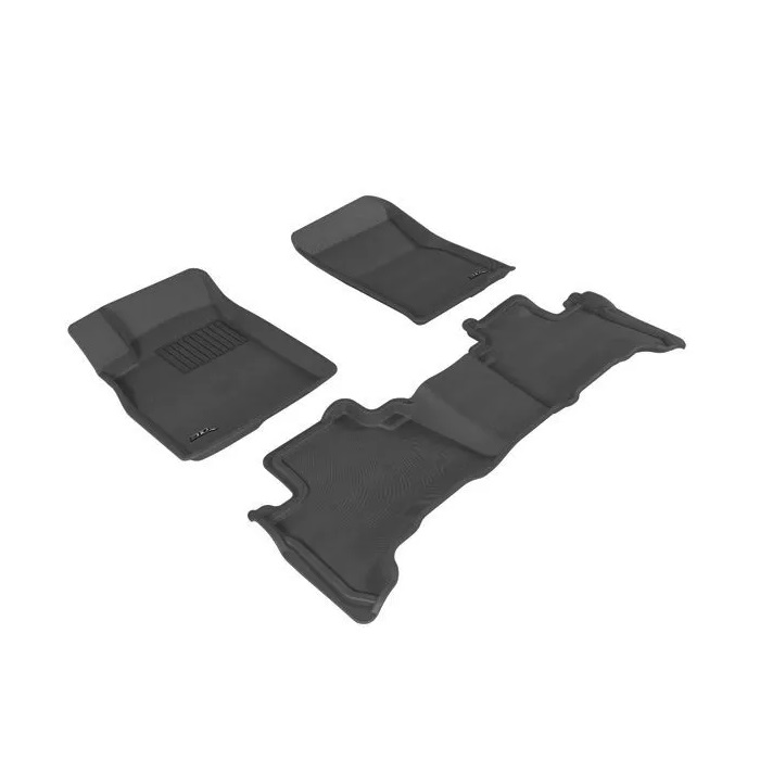 Коврики в салон Toyota Land Cruiser Prado (J120) 2002-2007 5 дв., 3D ткань Sotra Lux, Серый, Арт. ST 74-00056