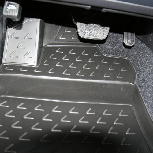 Коврики в салон Lexus GX 460 2009-2013, полиуретан Element, Черный, компект на три ряда с логотипом Lexus Арт. NLC.3D.29.12.210k