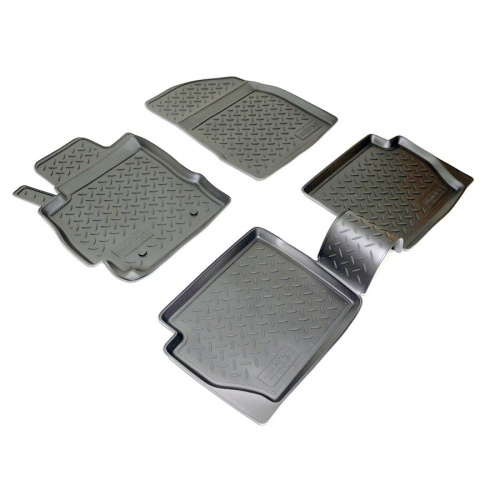 Коврики в салон Mazda2 2007-2010 FL1, полиуретан Norplast, Черный, Арт. NPL-Po-55-02