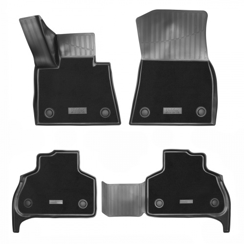 Коврики в салон BMW X5 (G05) 2018-2023, комбинированные 3D Norplast, Черный, Арт. NPA11C07710CM