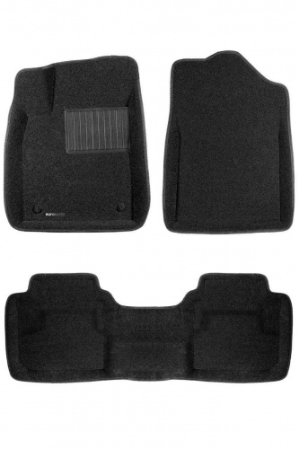 Коврики в салон Lexus ES  2012-2015, 3D ткань Euromat Business, Черный, Арт. EMC3D003214