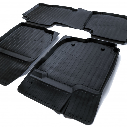 Коврики в салон Toyota RAV4 LWB (XA30) 2009-2013 FL1 Long, резина 3D SRTK Premium, Черный, Арт. PR.TY.RAV.13G.02X15