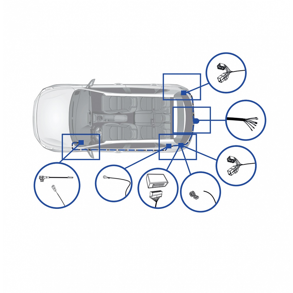 Блок согласования Hyundai Solaris 2010-2014 Седан 7 pin TowRus Арт. HS02