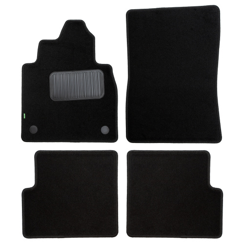 Коврики в салон Mercedes G (W463) 2006-2008 5 дв. FL1, текстильные Klever standart, Черный, с подстаканниками Арт. KLEVER02342001210KH
