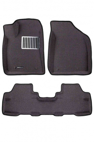 Коврики в салон Lexus RX  2008-2012, 3D ткань Euromat LUX, Серый, Арт. EM3D003209G