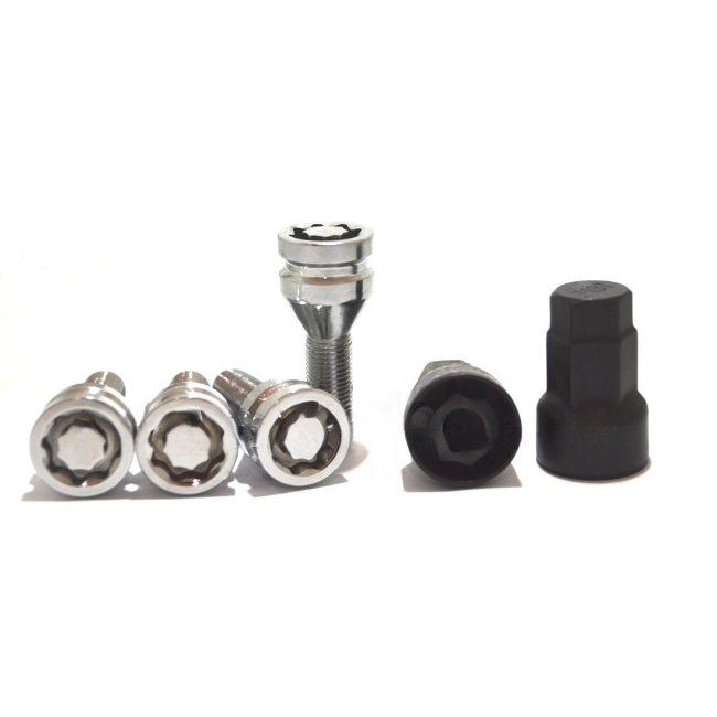 Секретные болты M12x1.5 Конус L-55мм Хром, Спец Ключ, Арт. 675216KK2KEY