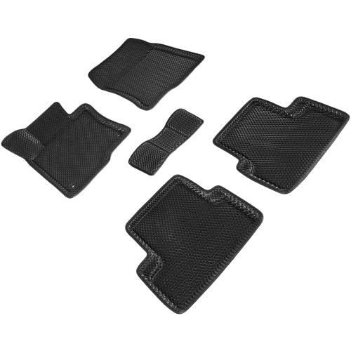 Коврики в салон Honda Accord  2007-2011 Универсал, 3D EVA Seintex "ромб", Черный, Арт. 95292