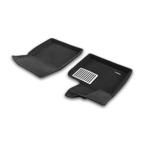Коврики в салон Zeekr 9X 2025-, 3D ткань Euromat LUX, Черный, Арт. EM3D005724