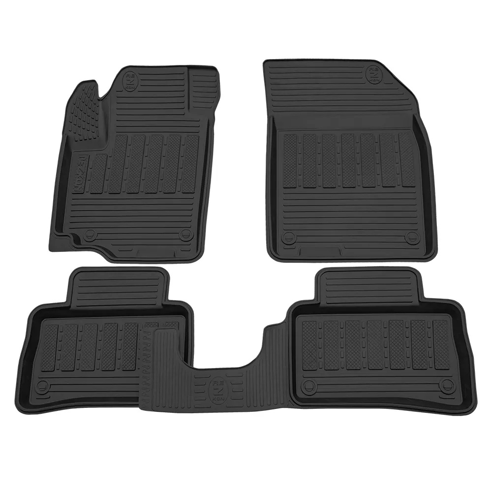Коврики в салон Suzuki Vitara 2014-2019, резина Rezkon, Черный, Арт. 1033005200