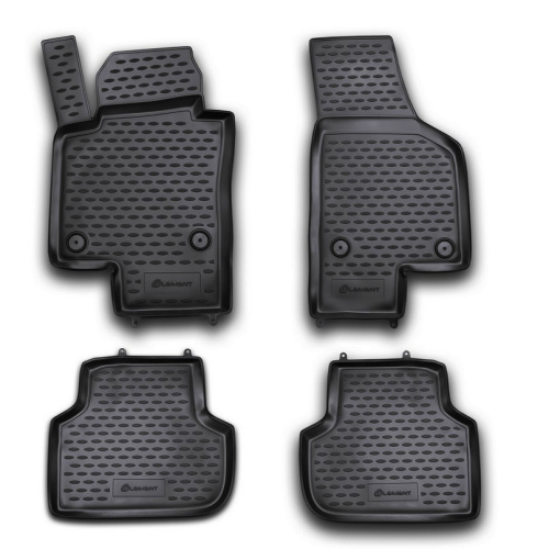 Коврики в салон Volkswagen Jetta  2010-2015 Седан, полиуретан Element, Черный, Арт. NLC5135210KH