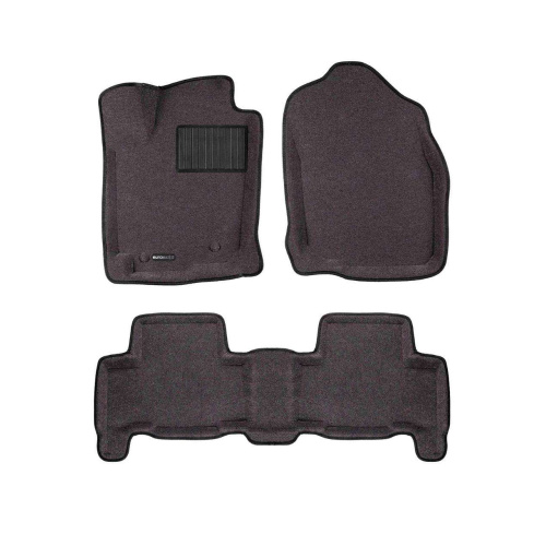 Коврики в салон Toyota RAV4 (XA30) 2005-2010, 3D ткань Euromat Business, Серый, Арт. EMC3D005126G