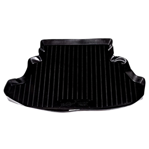 Коврик в багажник Nissan Primera (P12) 2001-2008 Седан, пластик, L.Locker, Черный, Арт. 0105030100