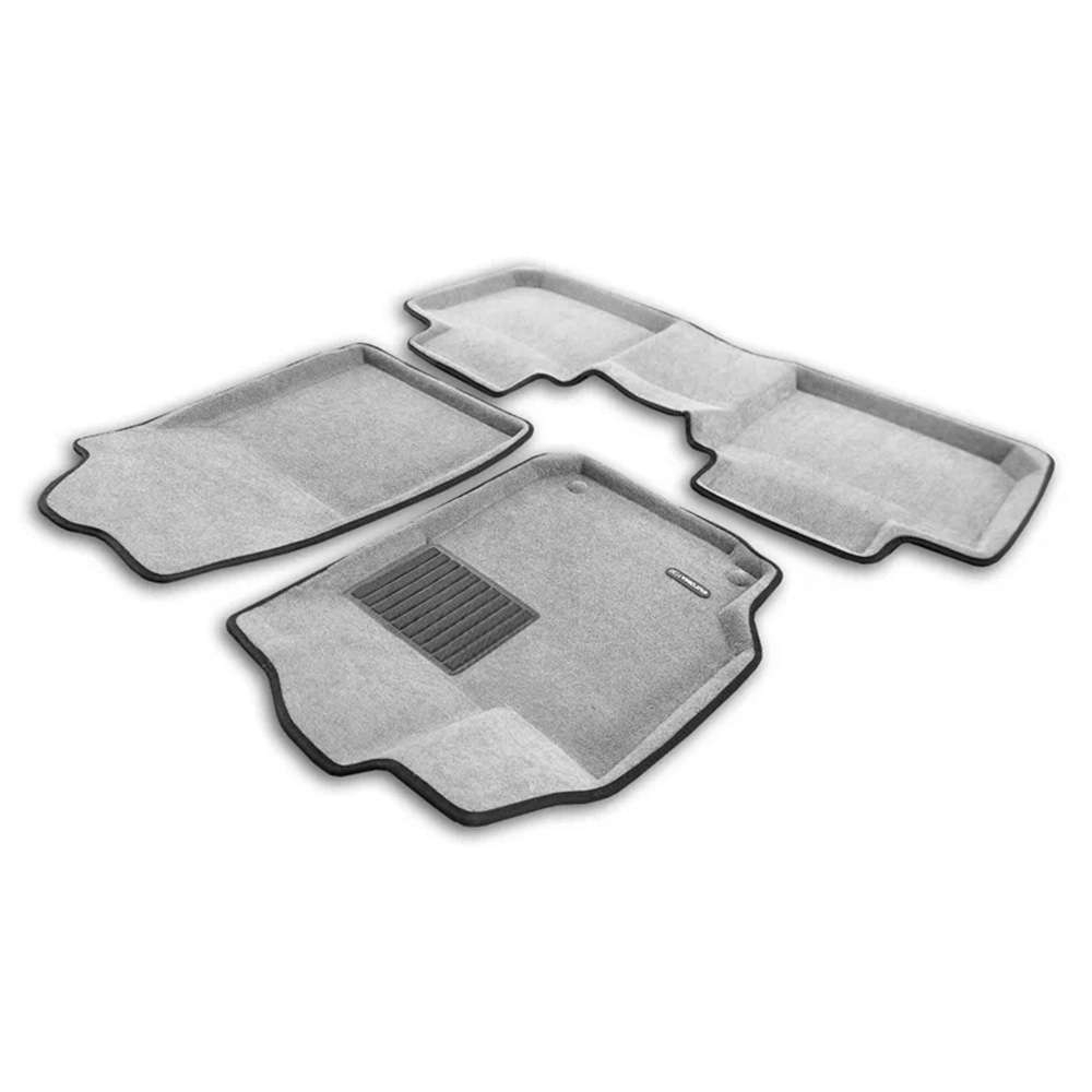 Коврики в салон Toyota Camry (XV30) 2001-2004, 3D ткань Euromat Business, Светло-серый, Арт. EMC3D005104S