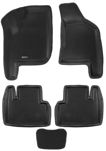 Коврики в салон LADA Priora 2007-2013 Седан, 3D EVA Euromat, Черный, Арт. EM3DEVA005307