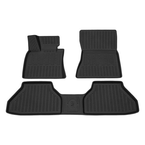 Коврики в салон BMW X5 (E70) 2006-2010, полиуретан Rezkon, Черный, Арт. 0510030200