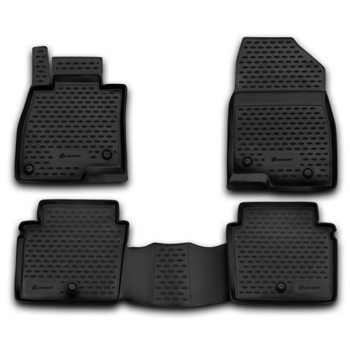 Коврики в салон Mazda 6 (GJ) 2012-2015 Седан, полиуретан Element, Черный, Арт. ORIG.33.22.210k