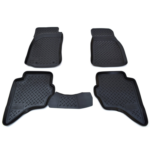 Коврики в салон Ford Ranger  2006-2009, полиуретан Norplast, Черный, Арт. NPL-Po-55-50