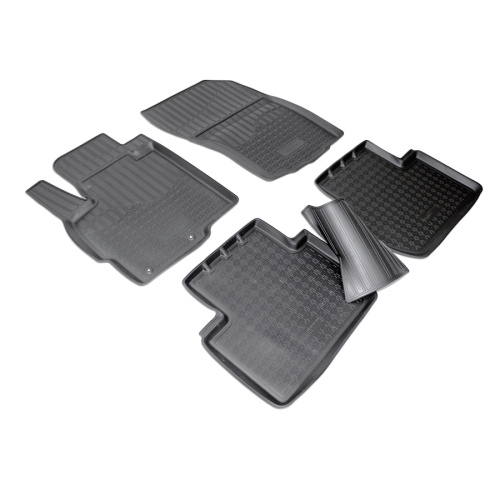 Коврики в салон Citroen C-Crosser 2007-2013, полиуретан Norplast, Черный, Арт. NPA11C14400