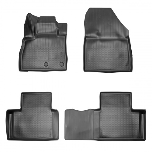 Коврики в салон Renault Grand Scenic (R9) 2016-, полиуретан Norplast, Черный, 1,2 ряд Арт. NPA11C697042