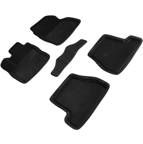 Коврики в салон Ford Focus  2010-2015 Хэтчбэк 5 дв., 3D EVA Seintex "сота", Черный, Арт. 95253