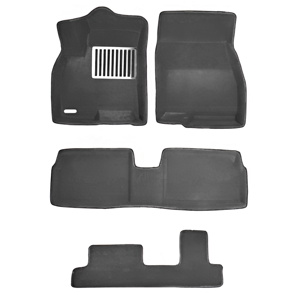 Коврики в салон Chery Tiggo 8 Pro Max 2022-, 3D ткань Euromat LUX, Серый, Арт. EM3D001429G