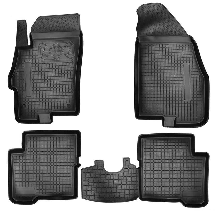 Коврики в салон Fiat Linea 2007-2012, полиуретан Norplast, Черный, Арт. NPL-Po-21-30