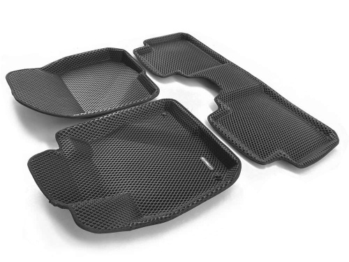 Коврики в салон Honda CR-V  2016-2020, 3D EVA Euromat, Черный, Арт. EM3DEVA002614